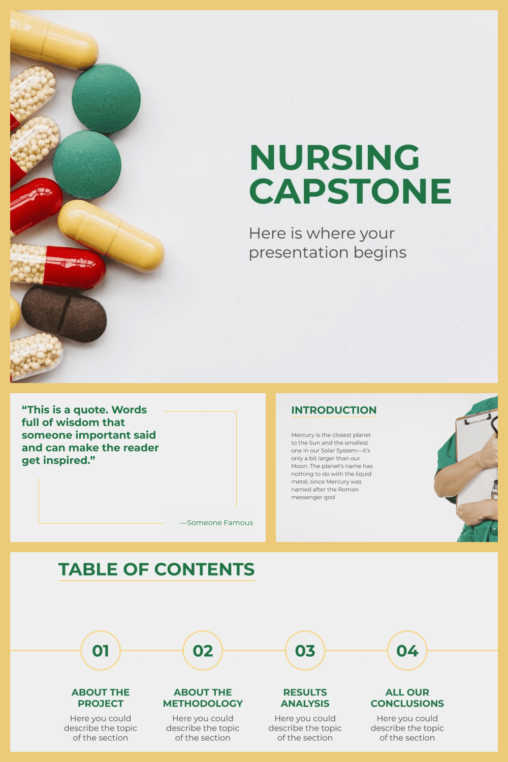 Nursing capstone.