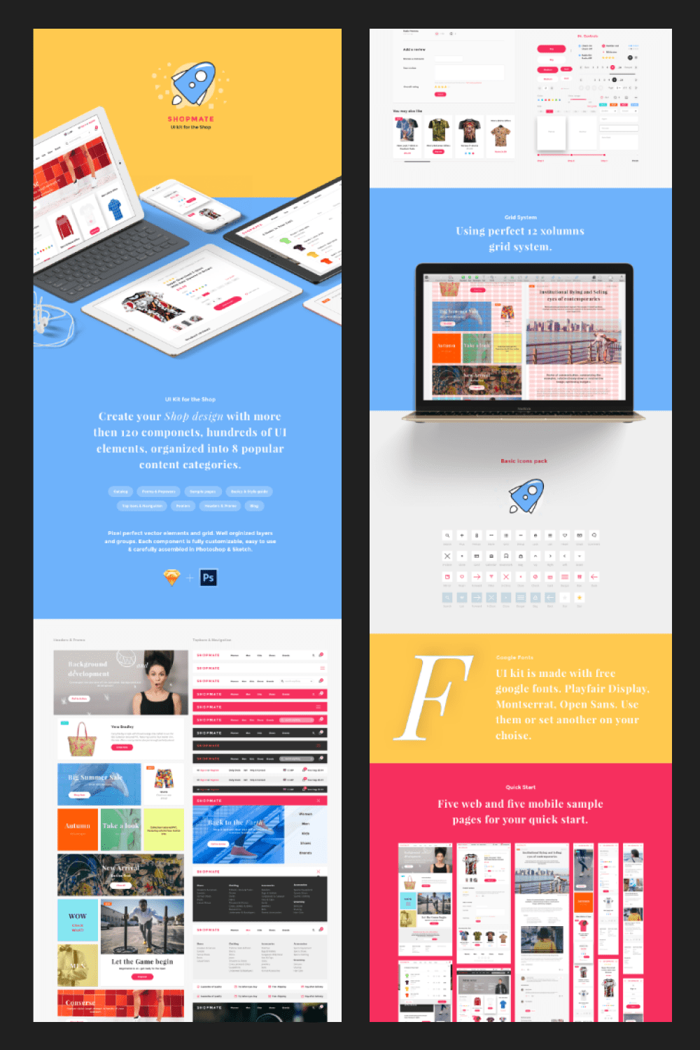 UI Kit for an Online Store.
