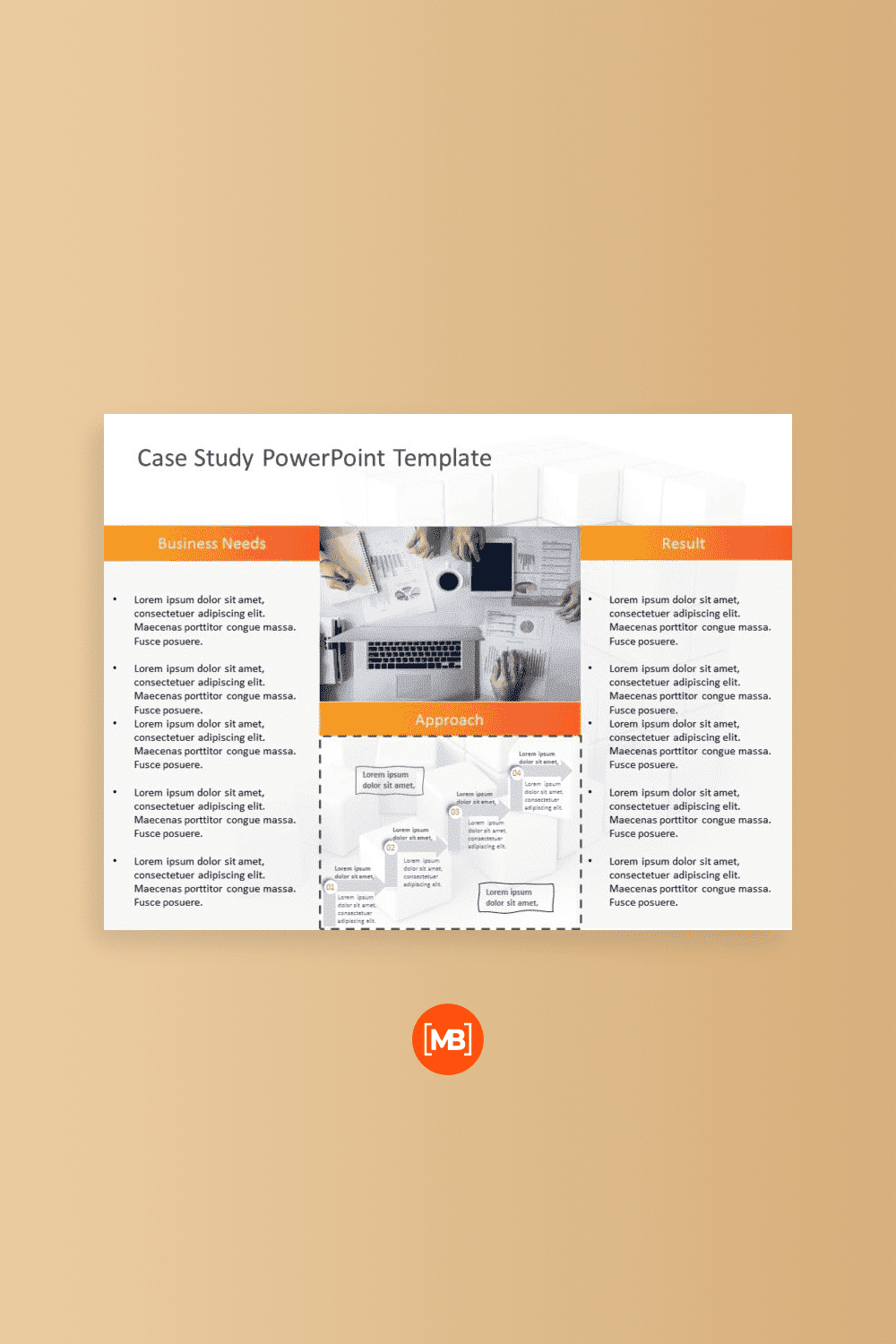 Animated case study powerpoint template.