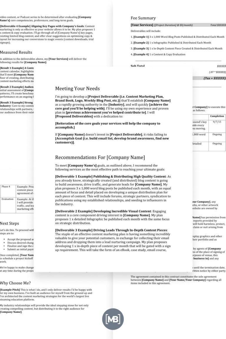 10  Best Freelance Proposal Templates: Free and Premium Templates