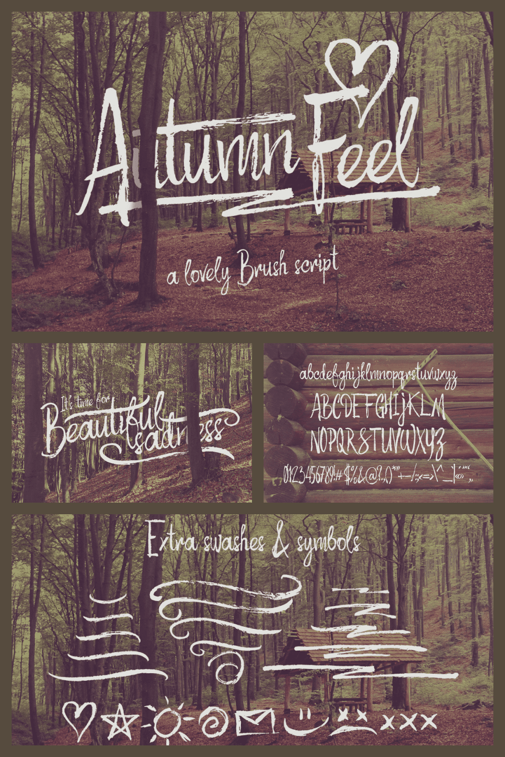 Autumn feel font.