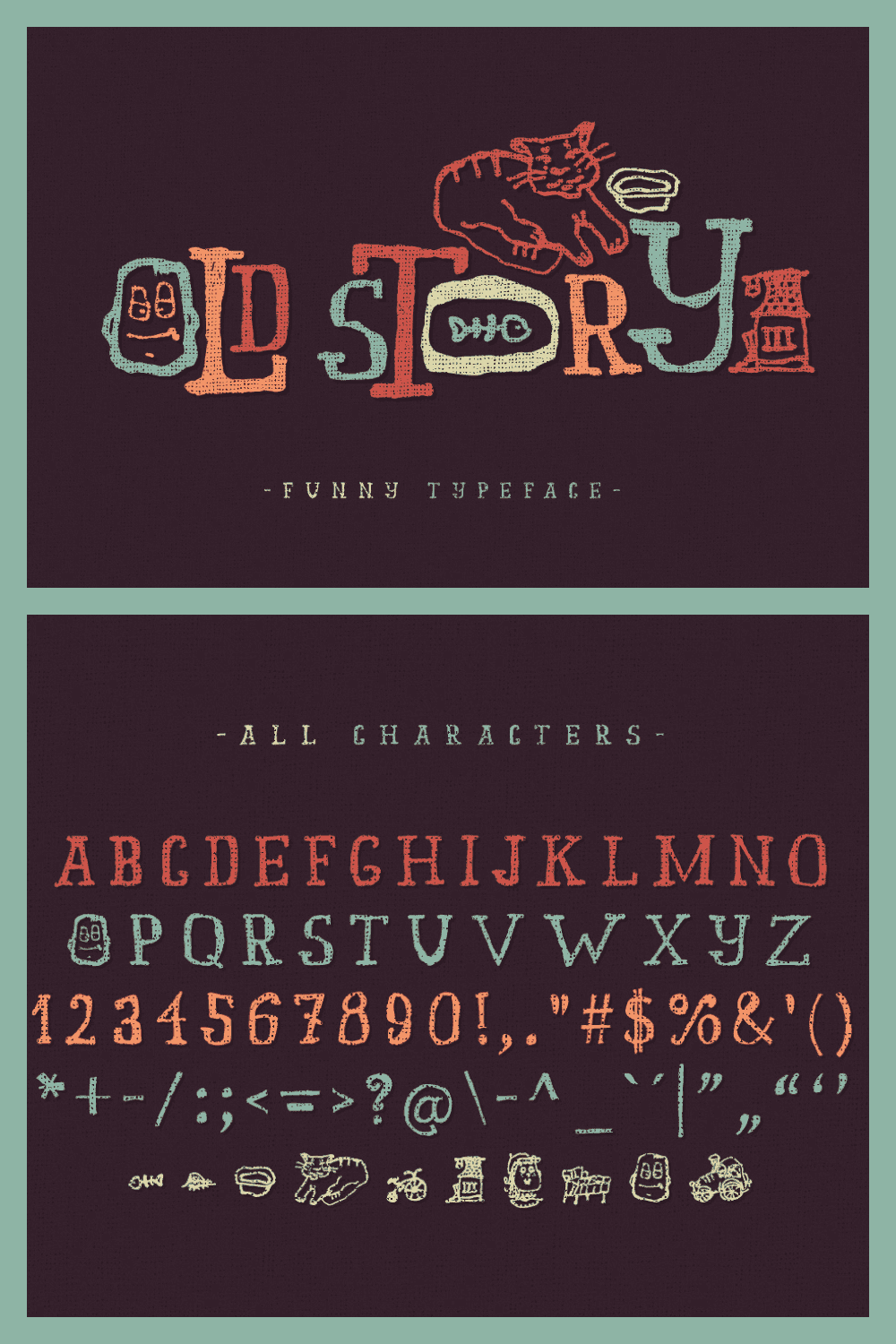 Old story typeface font.
