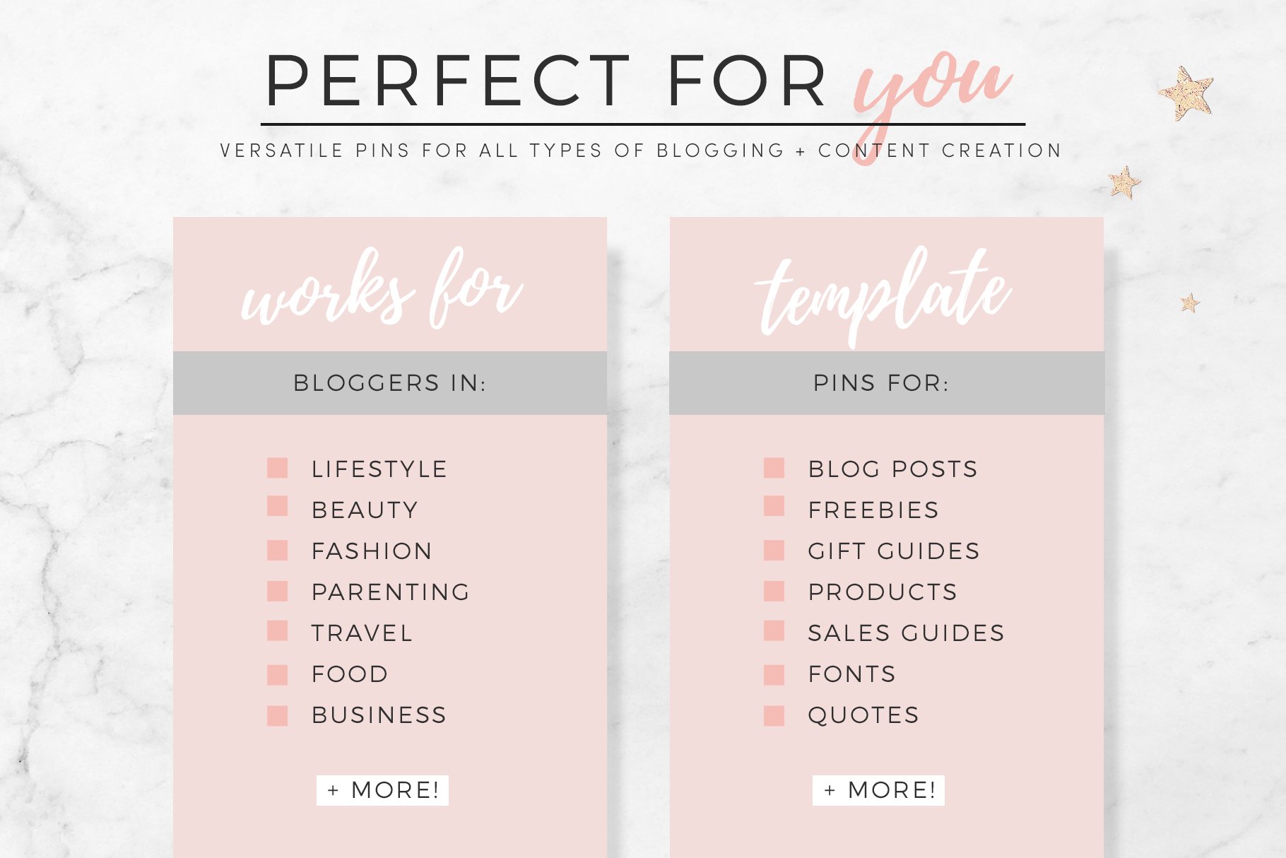 Versatility Pin for all types blogging.