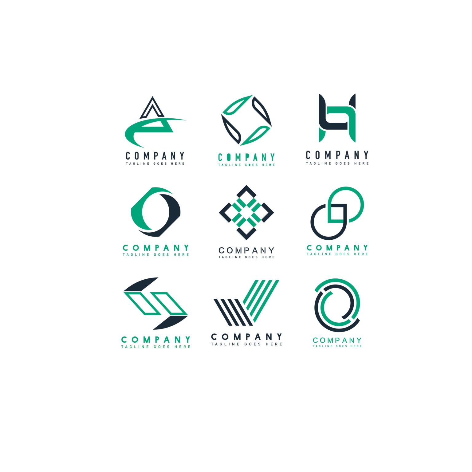 9 Editable Logos - MasterBundles