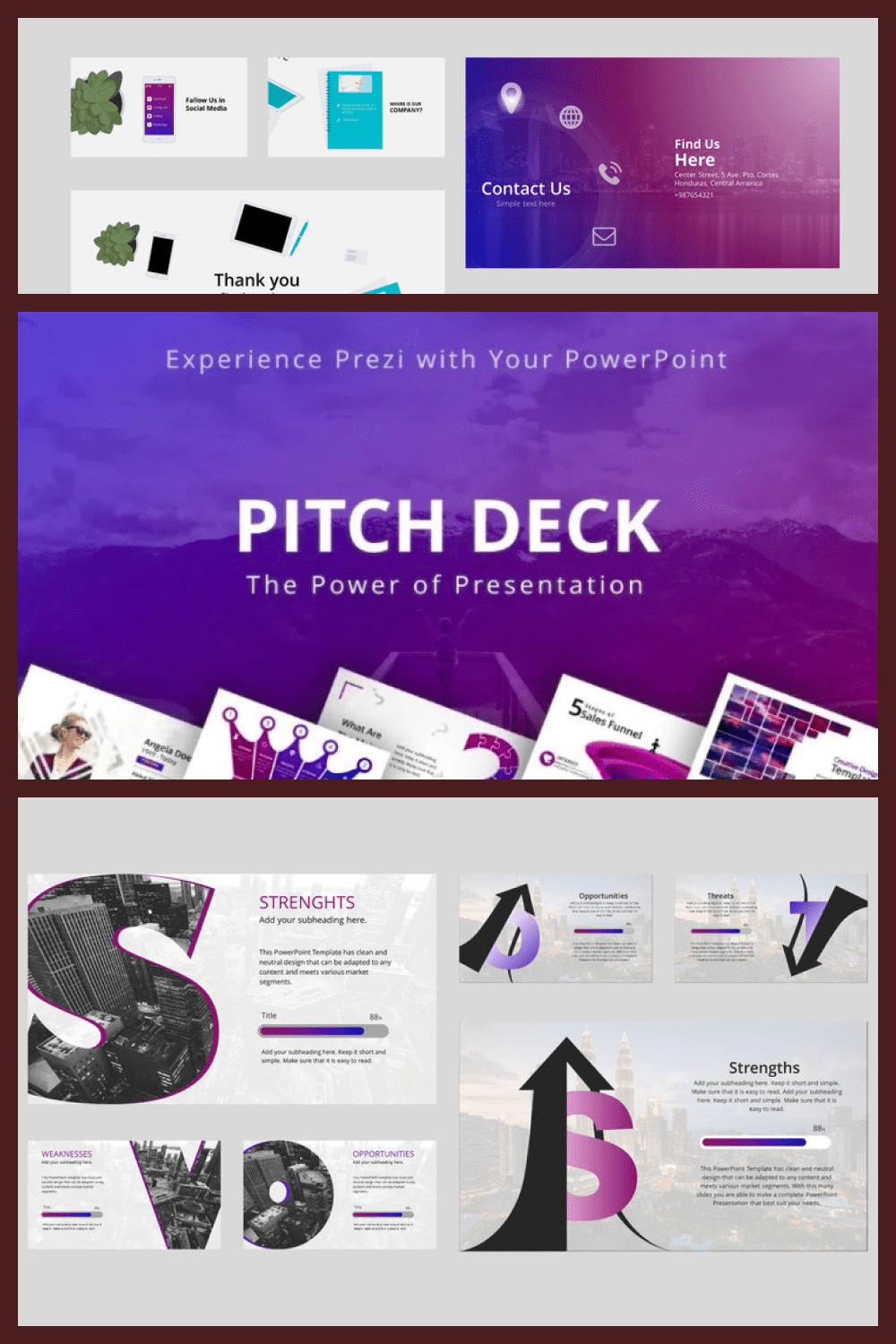Pitch deck powerpoint template.