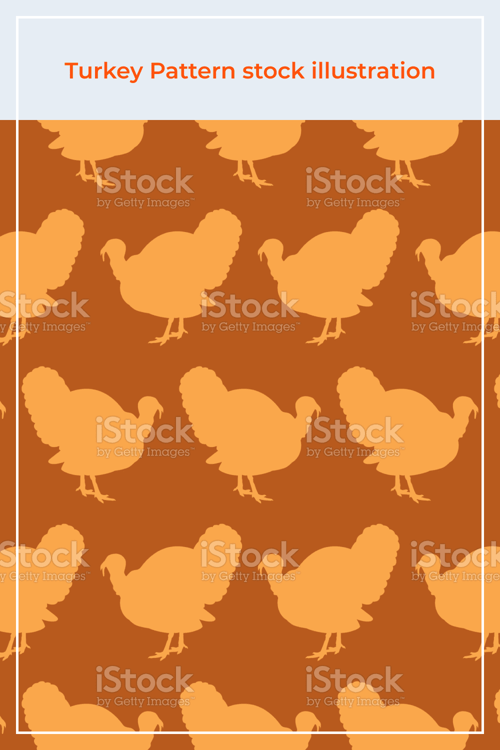 Turkey pattern stock illustration.