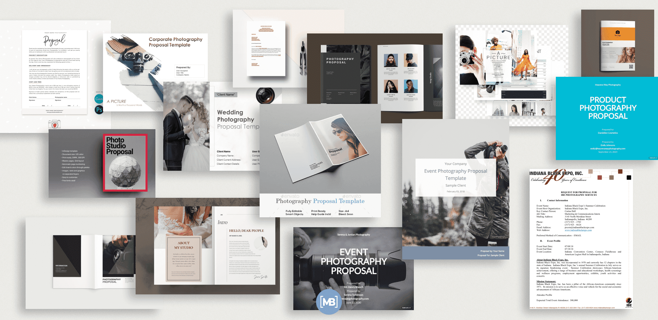 Best Photography Proposal Templates Example.