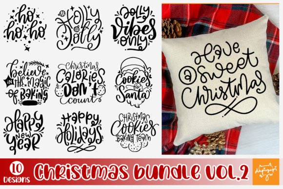 Christmas Quotes SVG Bundle Vol 2 Graphics 17730117 1 1 580x387 1
