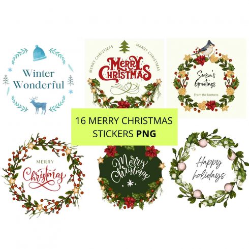 Cute Christmas Candle Square Laptop Sticker 12 x 12 in 6