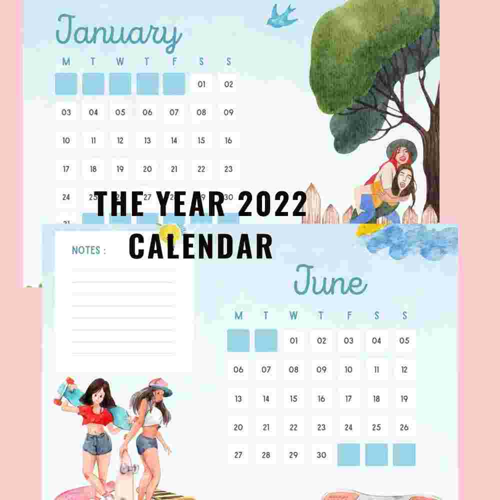 Watercolor Calendar Year cover image.