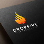 Drop Fire Logo Template Template.