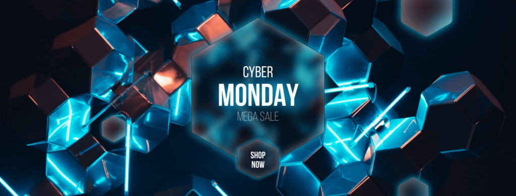 Facebook cover Free Blue Cyber Monday Sale Designs.