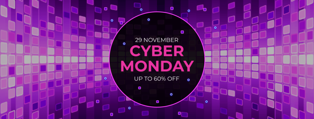 Facebook cover Pink Cyber Monday Sale Designs.