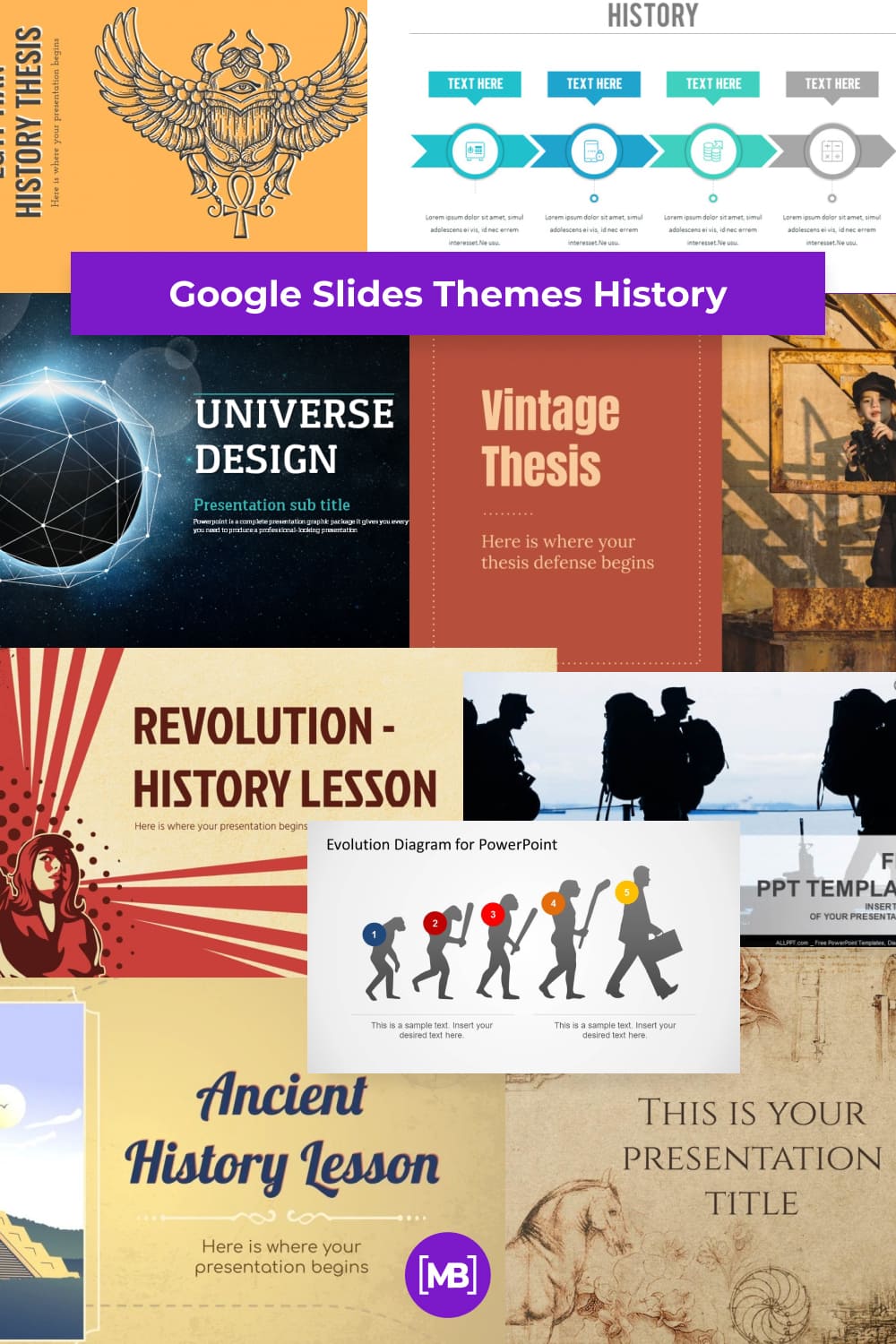 Google Slides Themes History Pinterest.