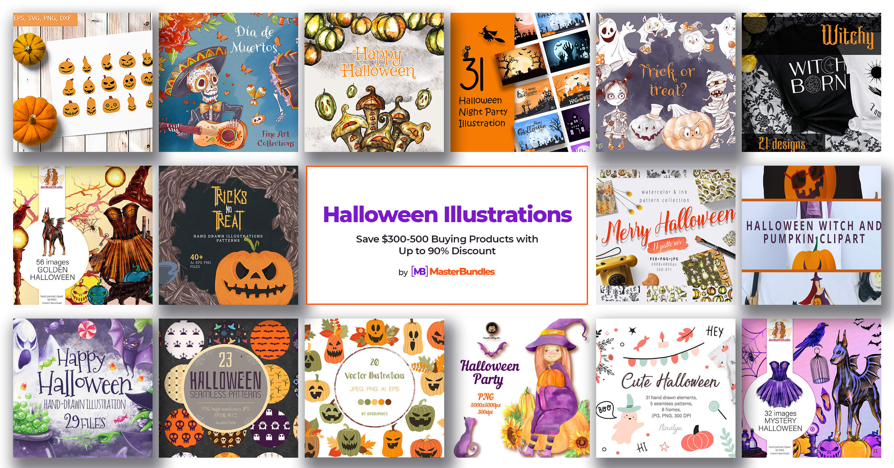 567 Halloween Illustrations 2024 MasterBundles   Halloween Illustrations 