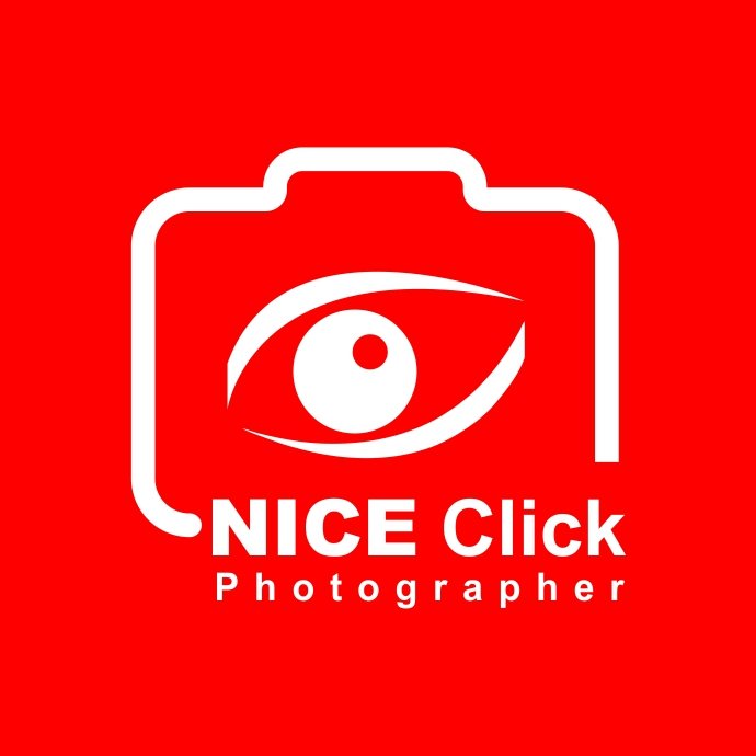 Nice Click (Photographer) Unique Logo Template preview image.
