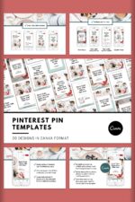 Pinterest Pin Template Canva – MasterBundles