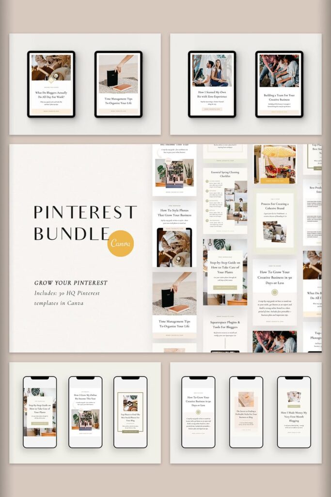 Pinterest Bundle | Canva – MasterBundles