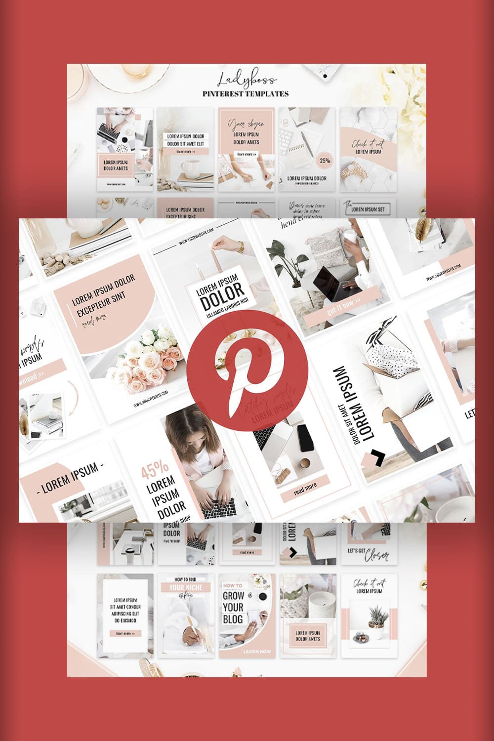 Nice template for Pinterest.