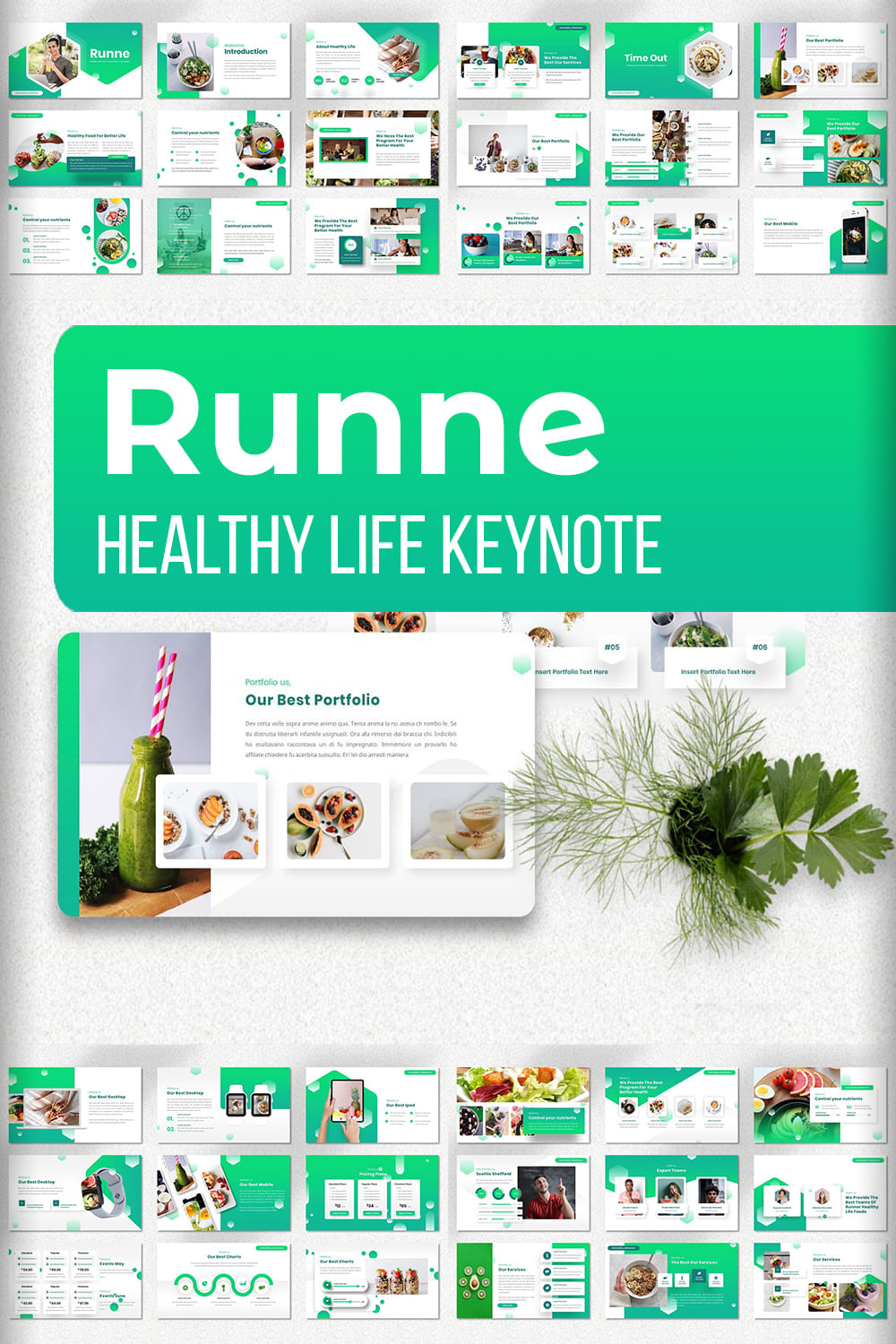 Pinterest - Runne - Healthy Life Keynote.