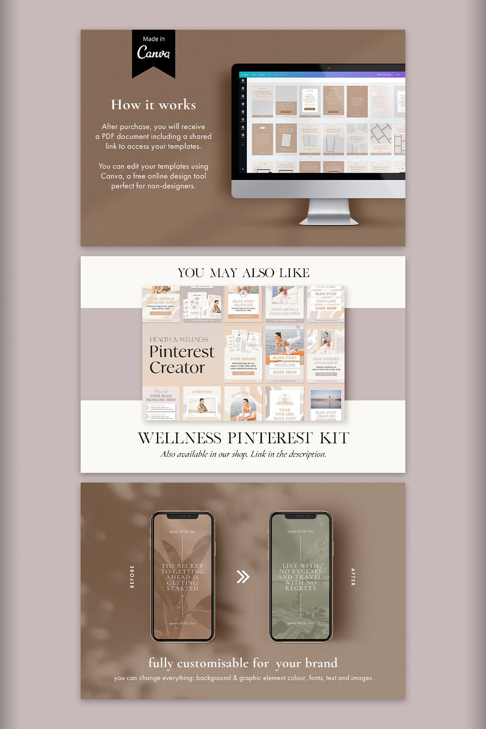 Wellness Pinterest Kit.