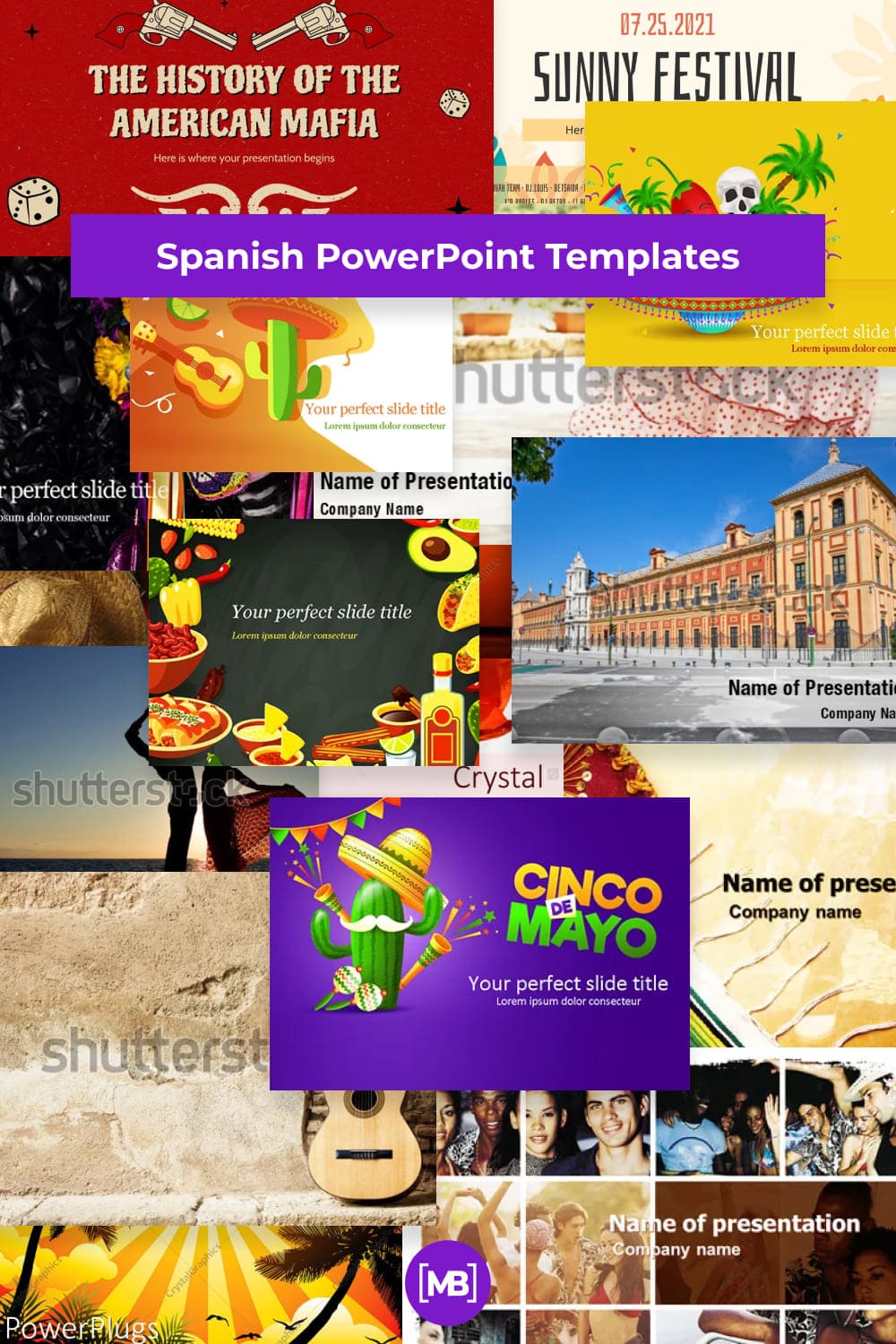 Spanish PowerPoint Templates Pinterest.