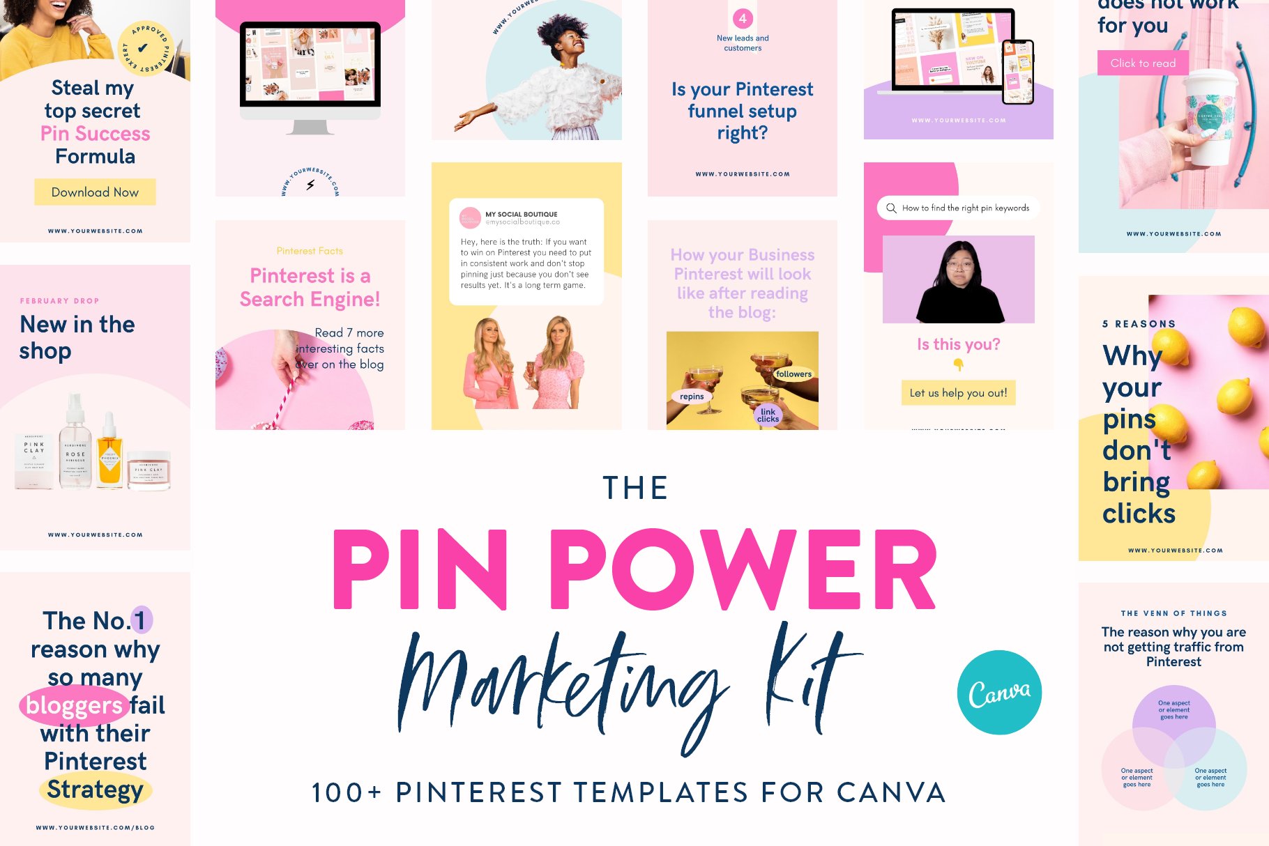 Nice Pinterest template for marketing purposes.