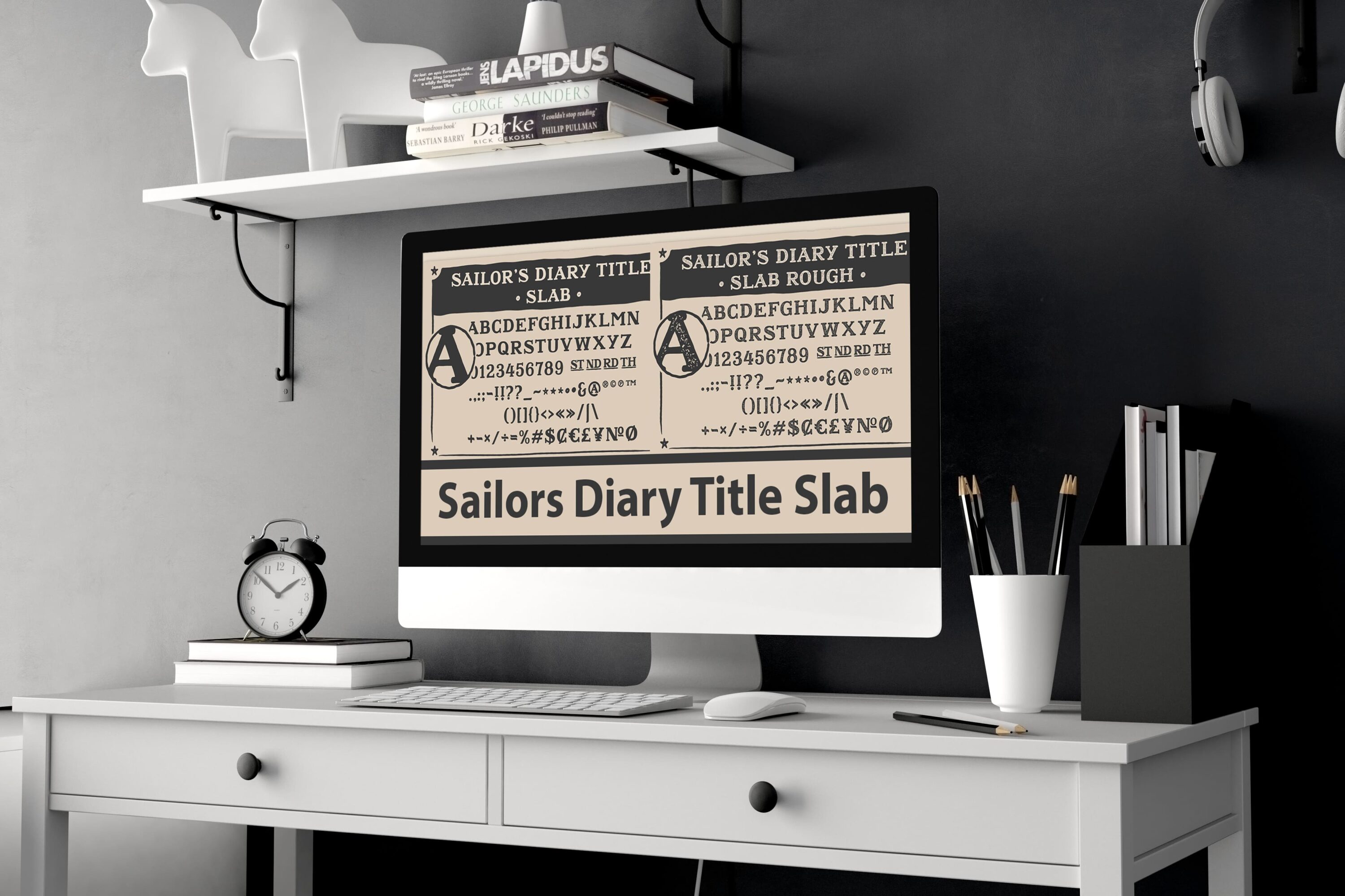 Desktop option of the Sailors Diary Title Slab.