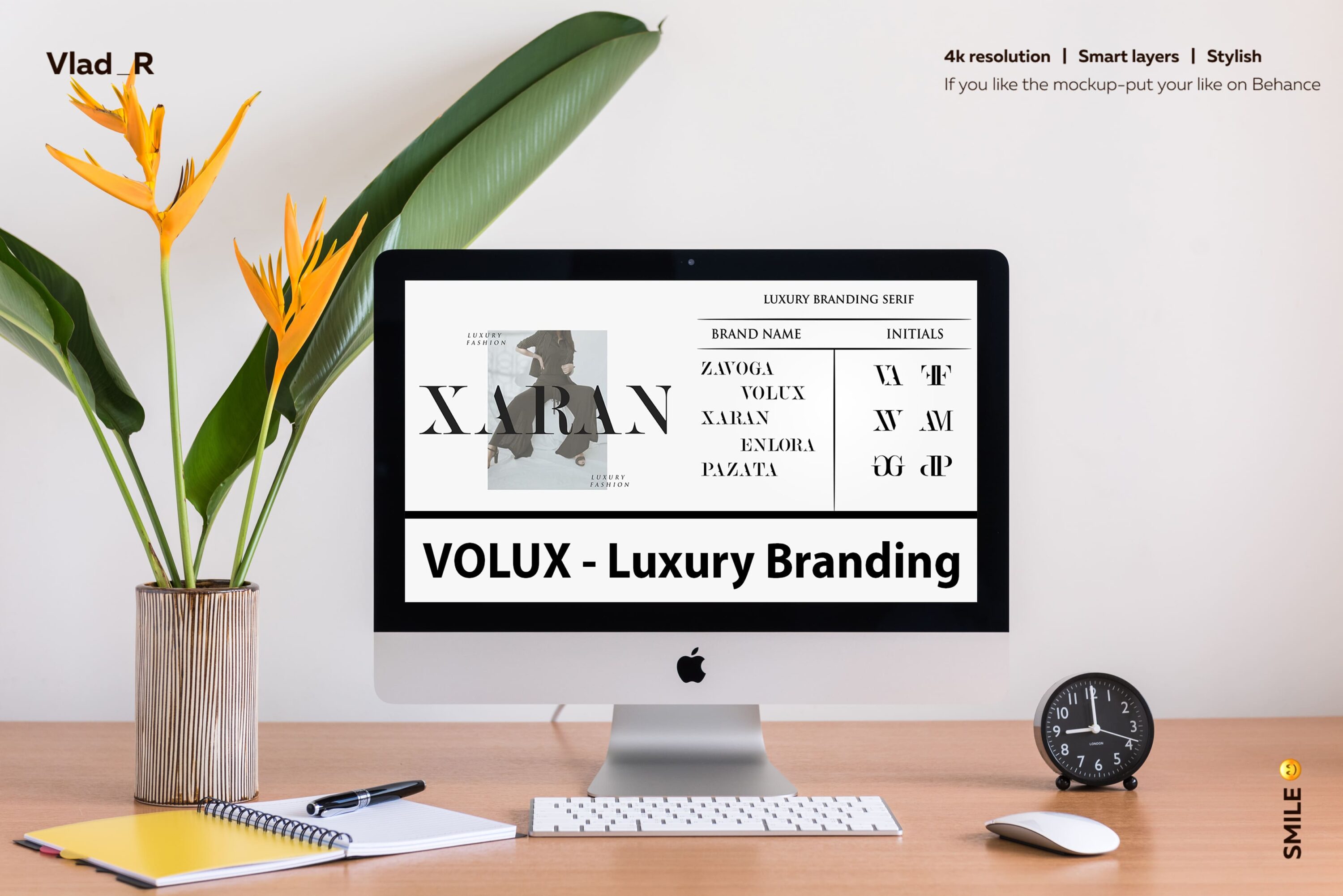Desktop option of the VOLUX - Luxury Branding.