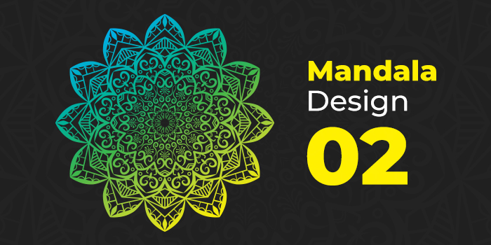 Modern Mandala Art Designs Bundle: Mandala design 02.