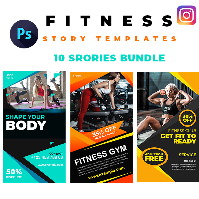 10 Instagram Stories Pack, that helps you quickly create stunning Instagram for your business.