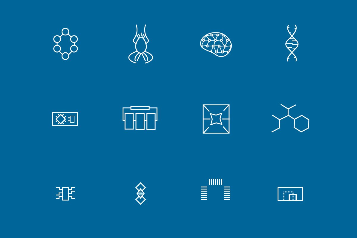 Nano Technology Icons previews.
