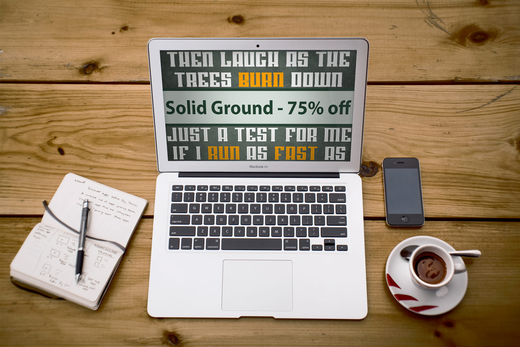 Laptop option of the Solid Ground - 75% off.