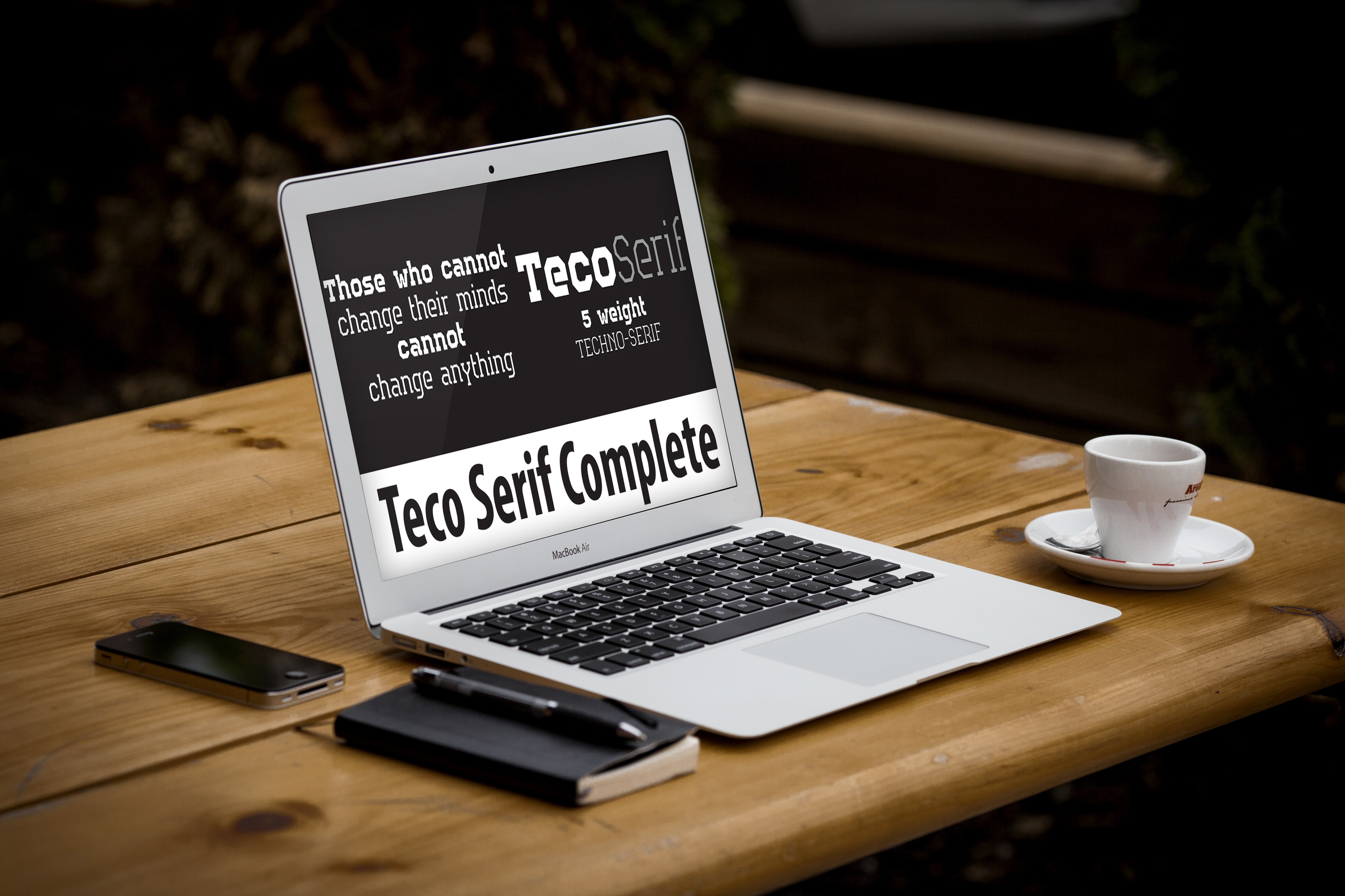 Tablet option of the Teco Serif Complete.