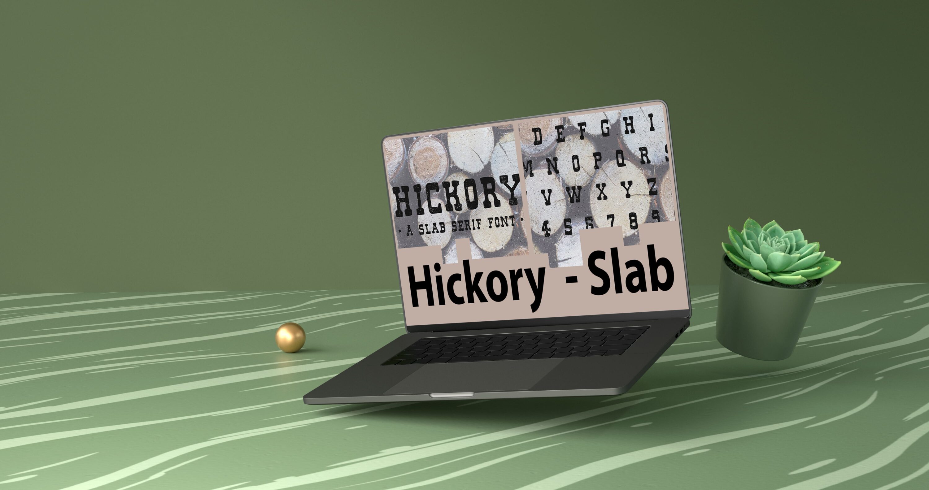Laptop option of the Hickory - Slab.
