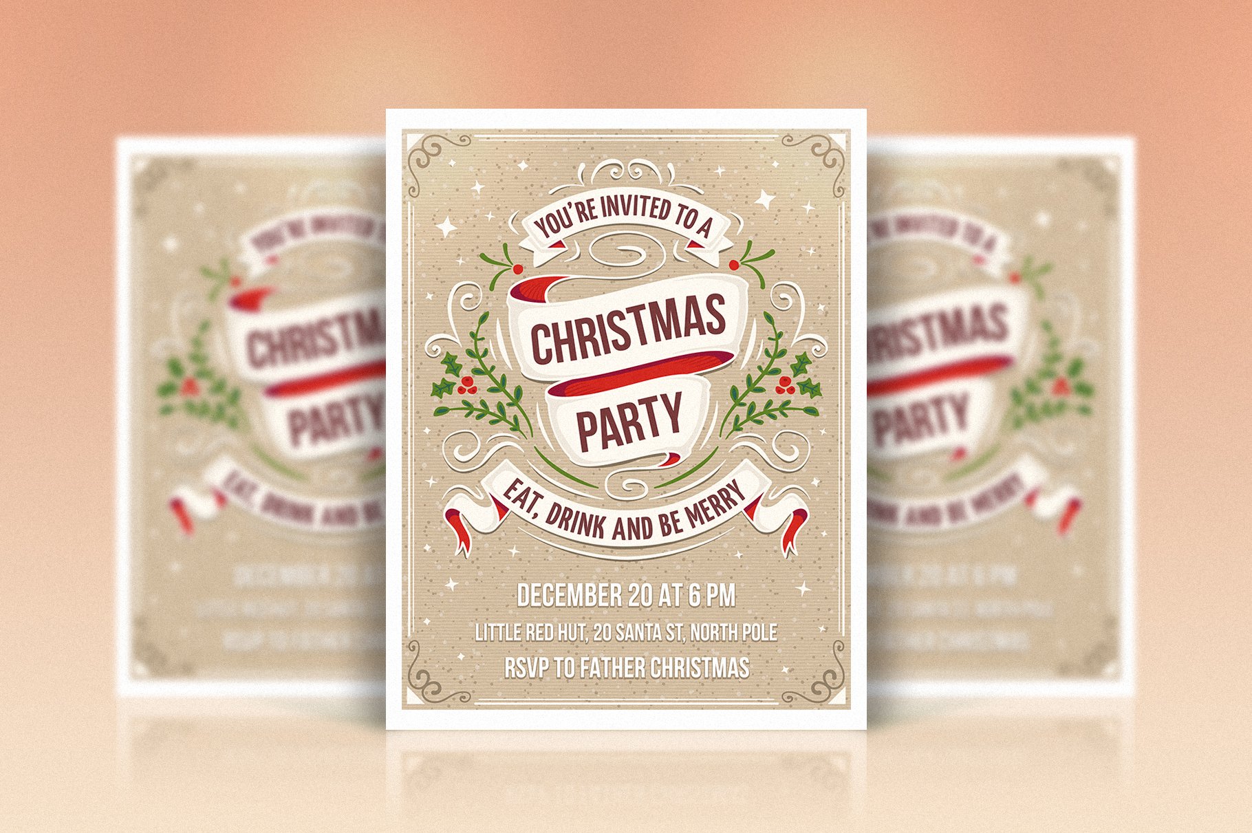 Christmas Party Invitation – MasterBundles