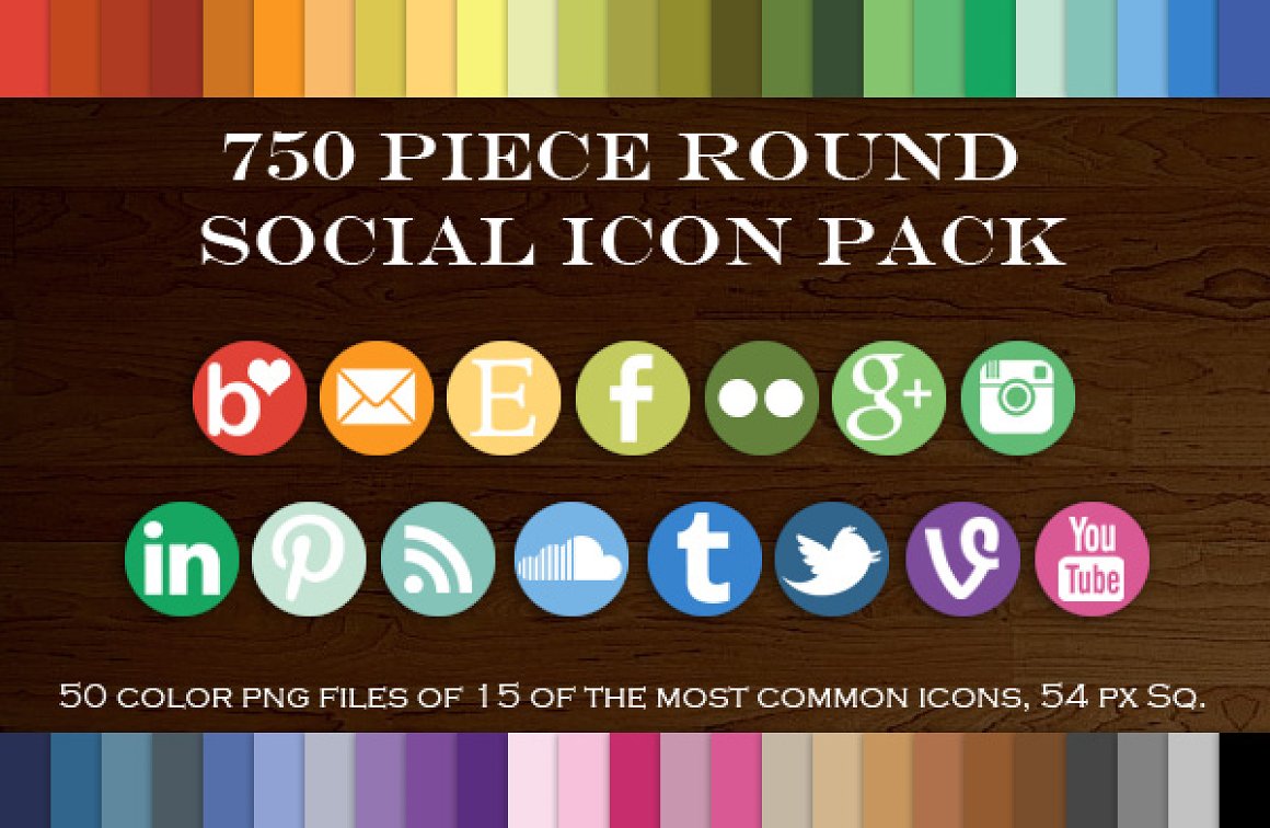 Use this icons collection for your social media.