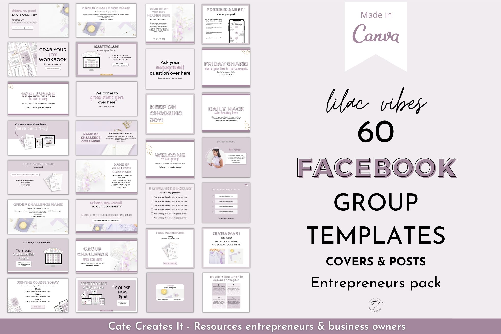 This collection is a huge package of facebook templates.