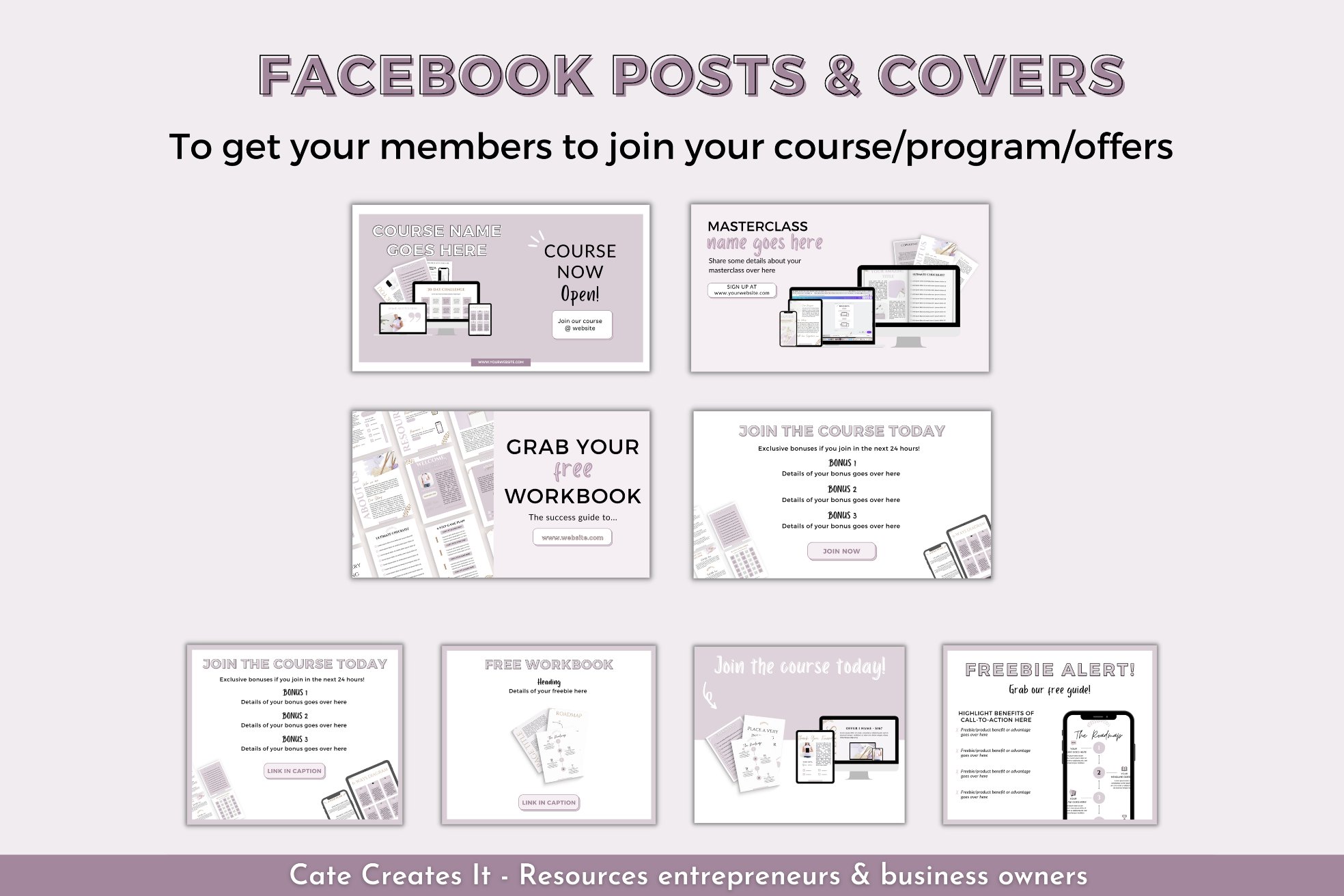 To get your member to join your course or offers.