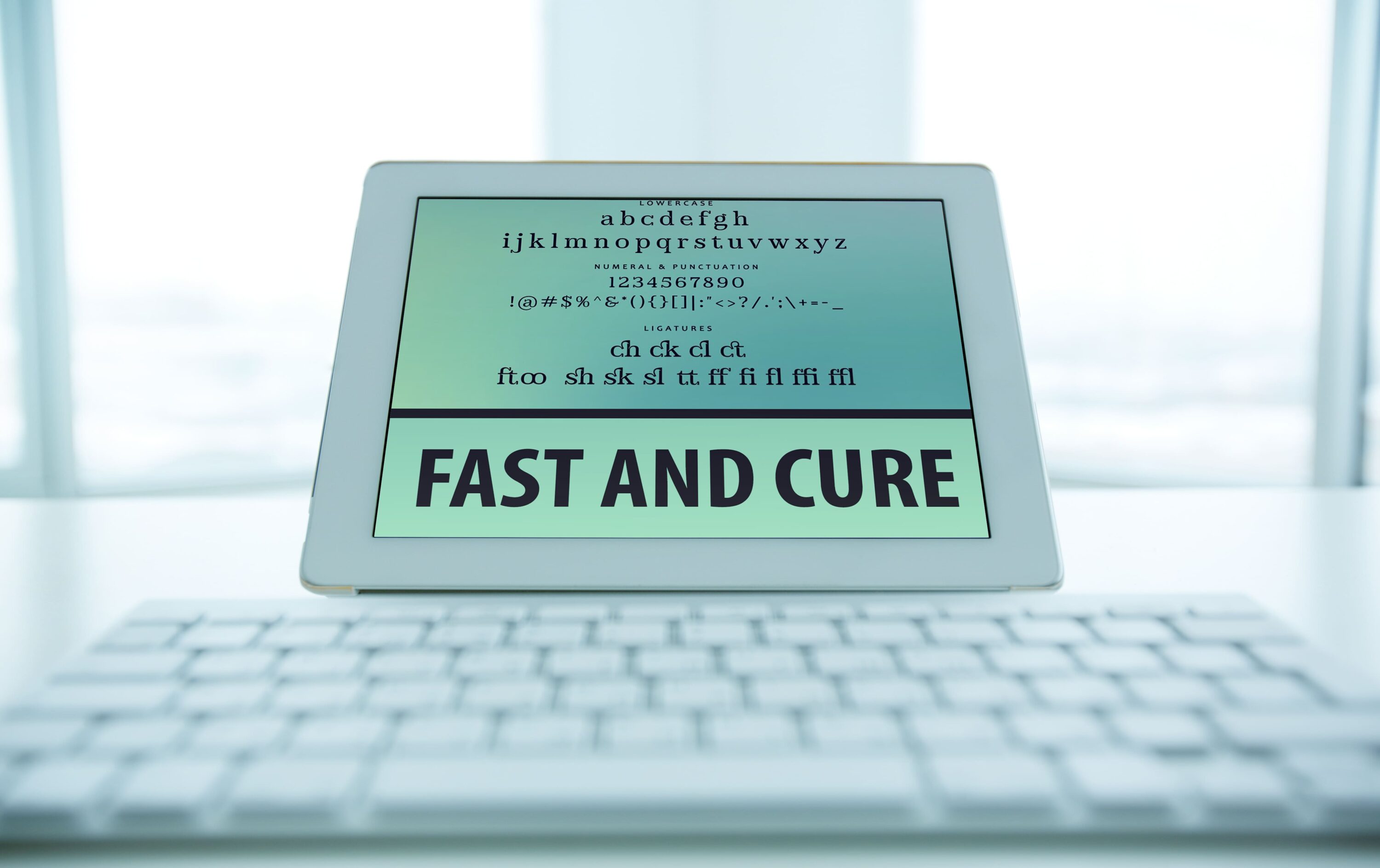 Tablet option of the Fast and Cure.