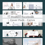 Modern Facebook Cover Pack - Canva main cover.