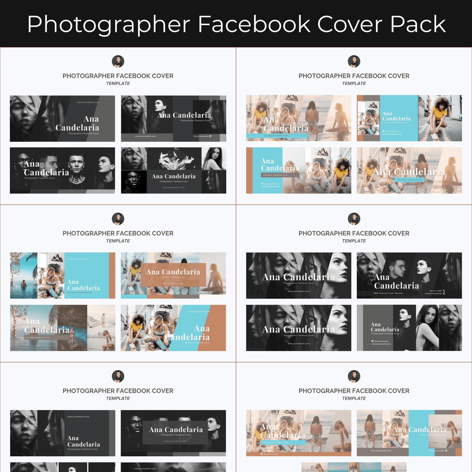 Photographer Facebook Cover Pack cover image.