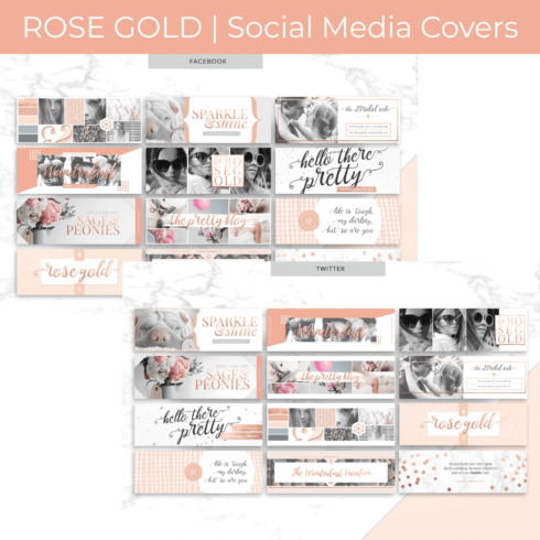 ROSE GOLD | Social Media Covers main cover.