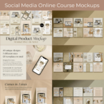 Social Media Online Course Mockups main cover.