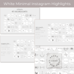 White Minimal Instagram Highlights main cover.