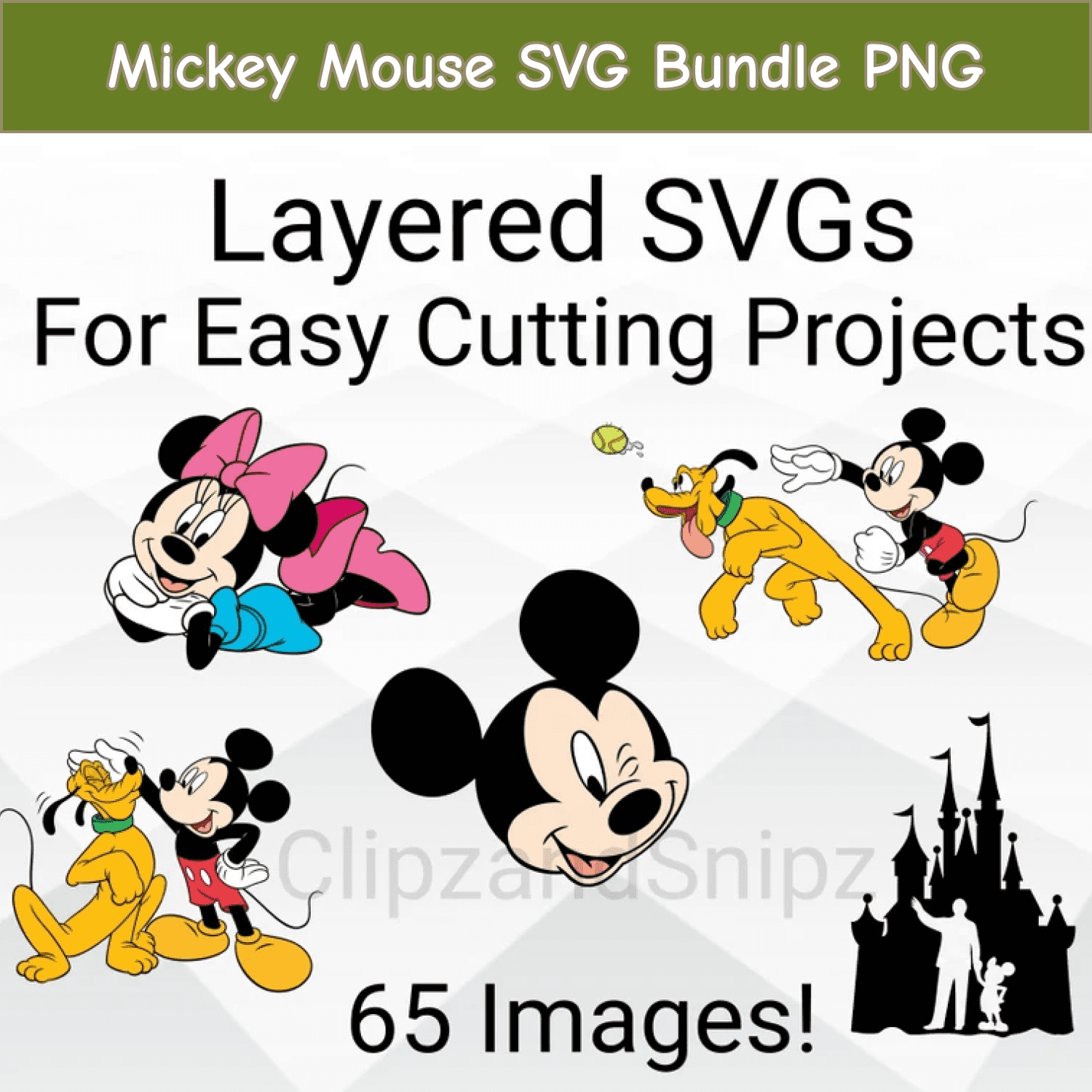 mickey mouse svg bundle image.