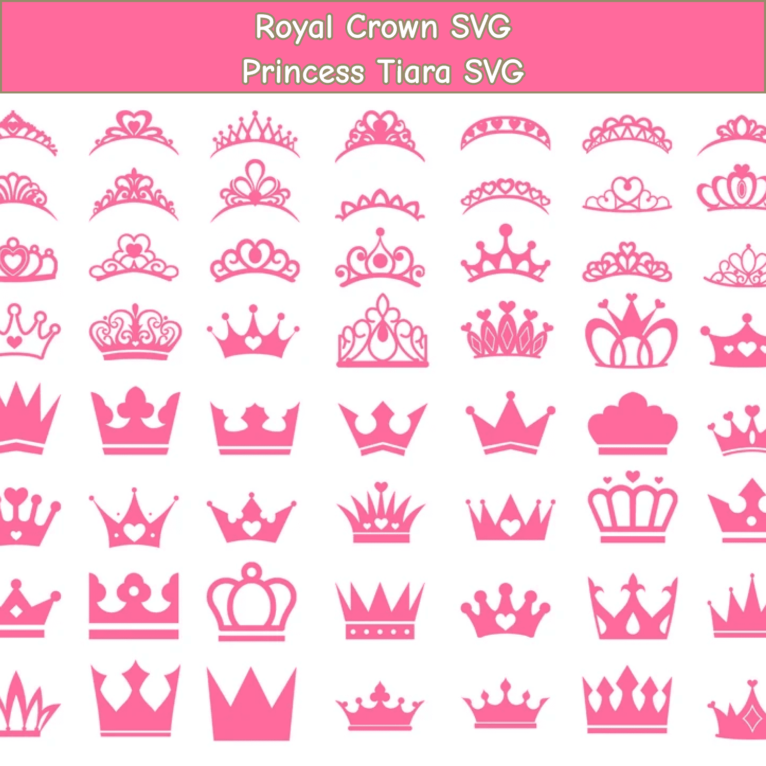 Princess Tiara SVG Files image.