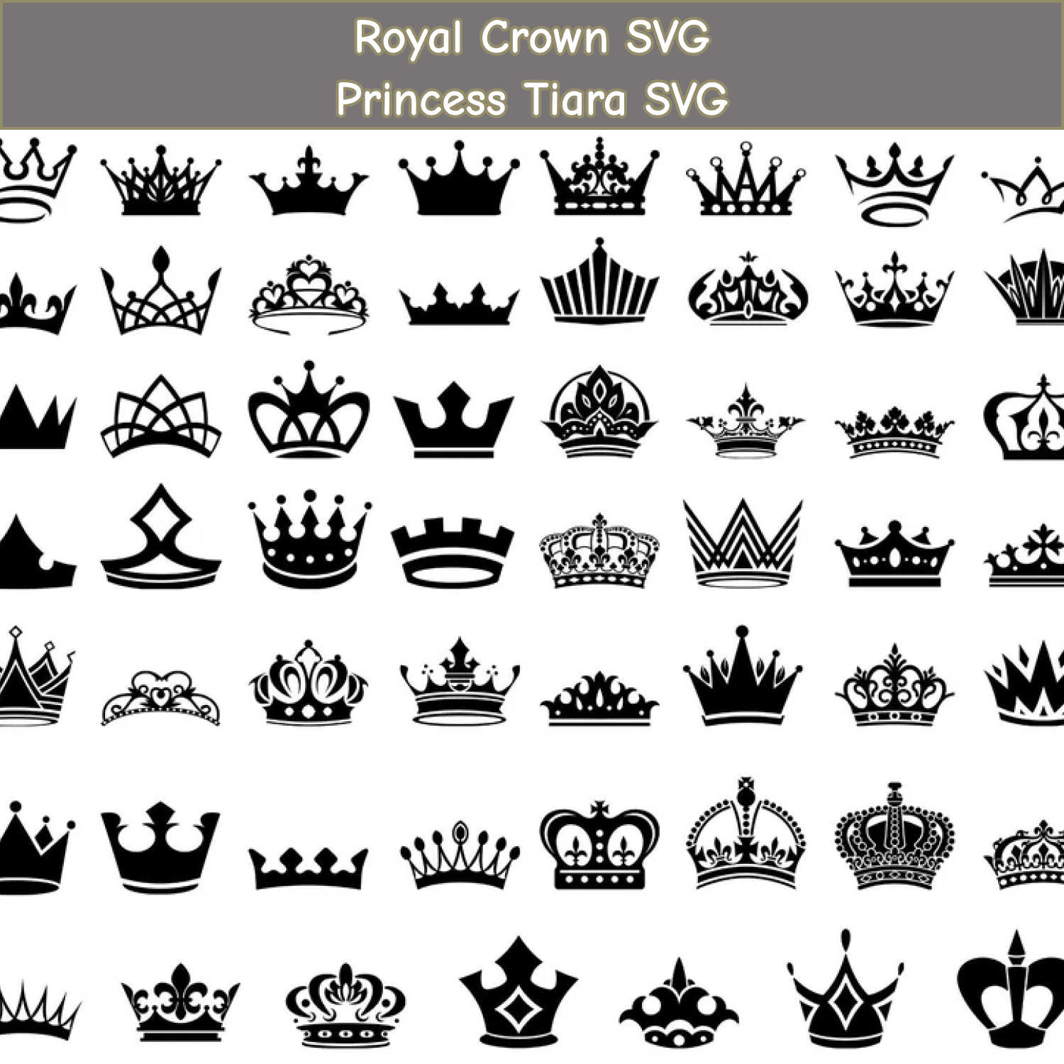 Queen Crown SVG Files.