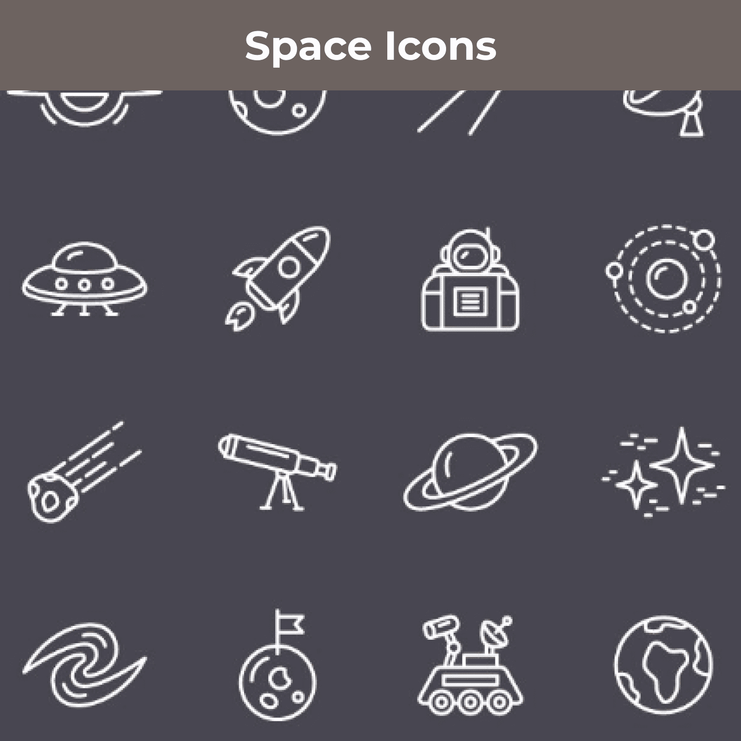 Space Icons main cover.