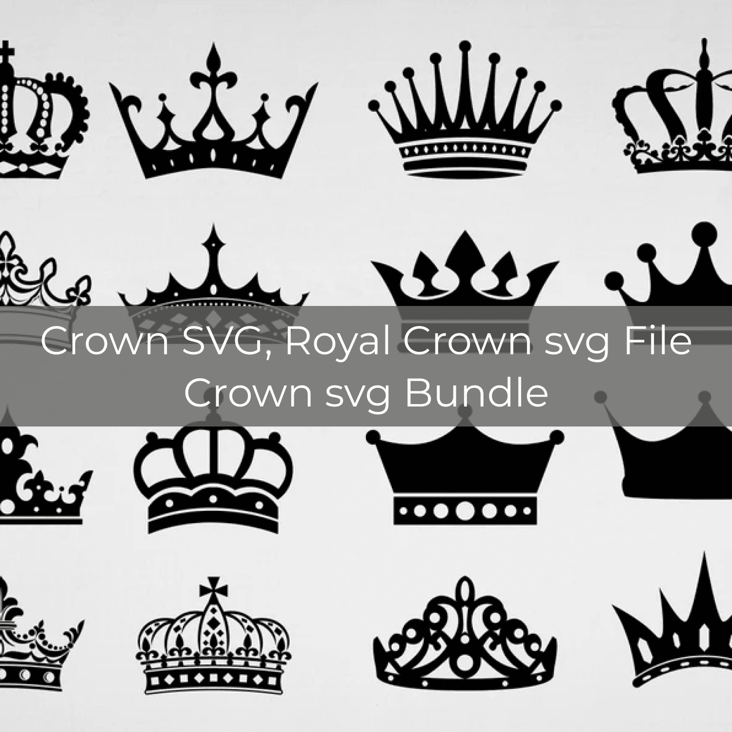 Royal Crown SVG Bundle image.